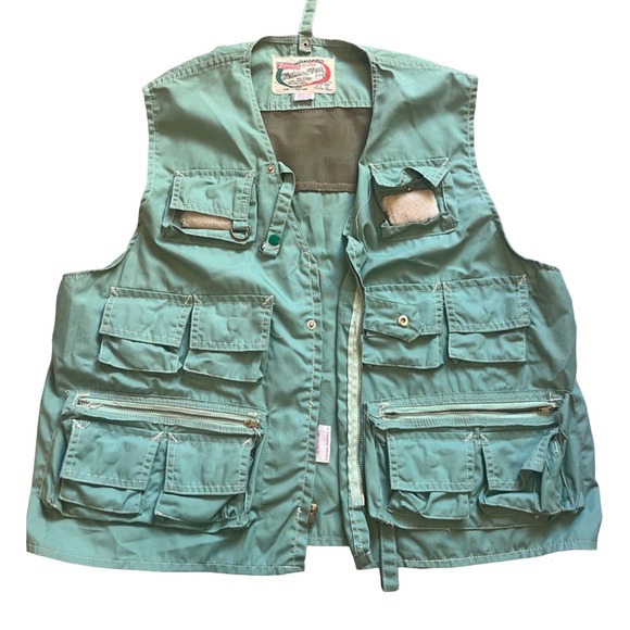 world famous Other - Vintage green fishing vest world famous size large